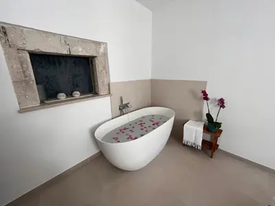 Area soggiorno di Aglaia apartment residence delle tre grazie