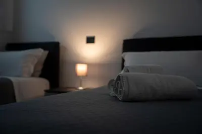 Letto o letti in una camera di Jay House