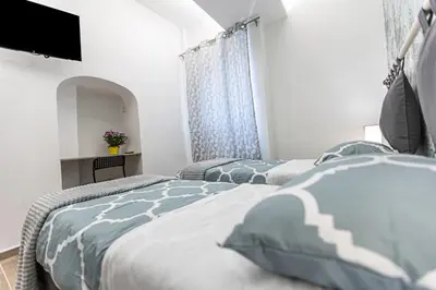 Letto o letti in una camera di Al castello-independent house