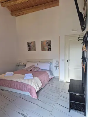 Letto o letti in una camera di Vallata San Leonardo
