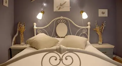 Letto o letti in una camera di Casa Mirabella
