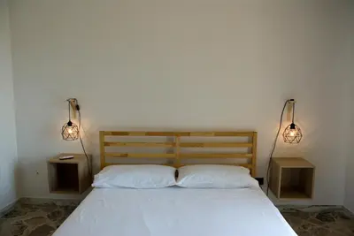 Letto o letti in una camera di Casa Lucia