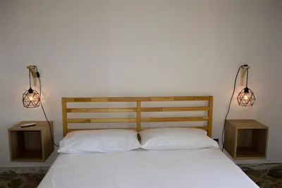 Letto o letti in una camera di Casa Lucia
