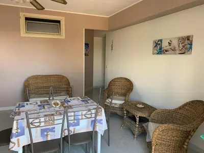 Area soggiorno di Mareblu Marzamemi Apartments
