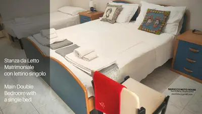 Letto o letti in una camera di Barocco Noto House
