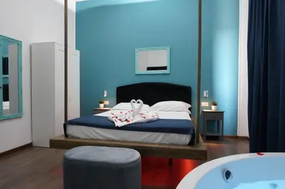 Letto o letti in una camera di Airport suite