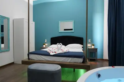 Letto o letti in una camera di Airport suite