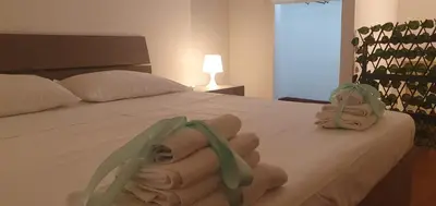 Letto o letti in una camera di a casa di nunziata