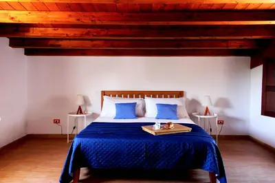 Letto o letti in una camera di Villa Nikla