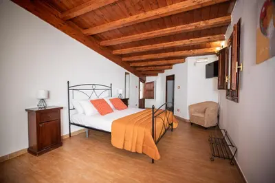 Letto o letti in una camera di Villa Nikla