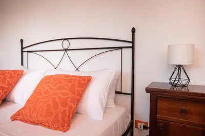 Letto o letti in una camera di Villa Nikla