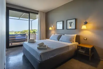 Letto o letti in una camera di Villa Netos - IsulaTravel