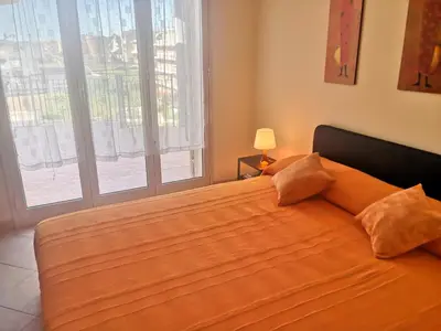Letto o letti in una camera di La casa di Marinella