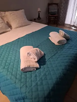 Letto o letti in una camera di Casa sofi'