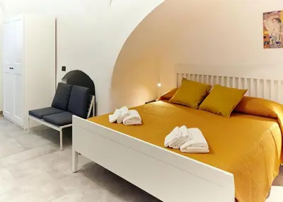Letto o letti in una camera di Stefano's house