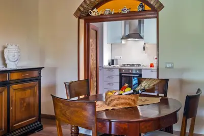 Cucina o angolo cottura di Villa Sambucia - Private Sicilian Charm Villa - Outdoor Whirlpool & Solarium