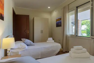 Letto o letti in una camera di Villa Sambucia - Private Sicilian Charm Villa - Outdoor Whirlpool & Solarium