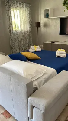 Letto o letti in una camera di Garden House