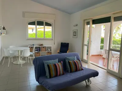 Area soggiorno di Villa Titti Residence la Bussola
