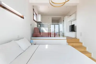 Letto o letti in una camera di Casa di Viola - SeaView in the Heart of Catania - Romantic Apt for 2 guests