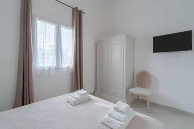 Letto o letti in una camera di Agri Lemon Green