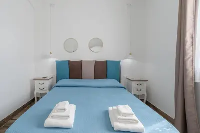 Letto o letti in una camera di Agri Lemon Green