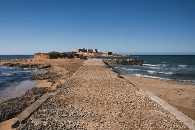Paesaggio naturale nelle vicinanze del campeggio