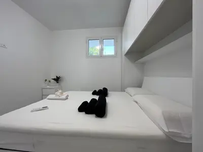 Letto o letti in una camera di Marzamemi, Sul Livello del MARE, Ionio
