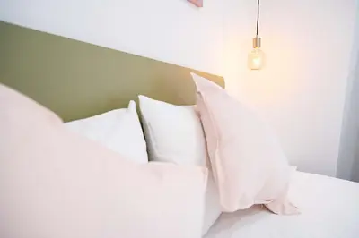 Letto o letti in una camera di Casa sul mare con discesa privata