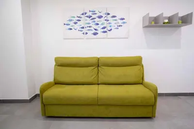 Area soggiorno di Casa sul mare con discesa privata