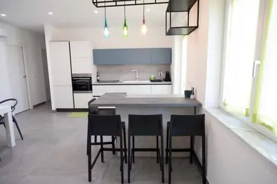 Cucina o angolo cottura di Casa sul mare con discesa privata