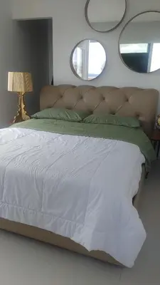Letto o letti in una camera di ATTICO SUL PORTO DI CATANIA E VISTA VULCANO