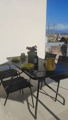 Area soggiorno di ATTICO SUL PORTO DI CATANIA E VISTA VULCANO