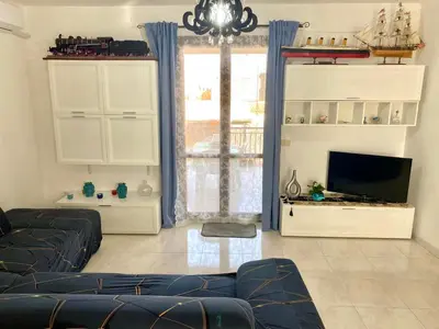 Area soggiorno di Belvedere House Holiday Siracusa Ortigia