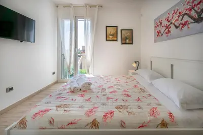 Letto o letti in una camera di Hybla Sea Apartment - SiciliaVacanza