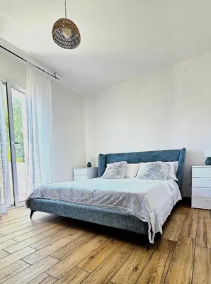 Letto o letti in una camera di Casa Marispica