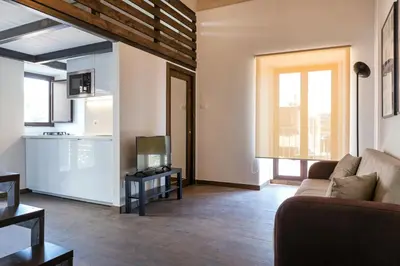 Area soggiorno di Alcalà Living Apartments