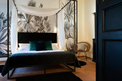 Letto o letti in una camera di Biscari home