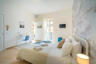 Letto o letti in una camera di Casa Risìu