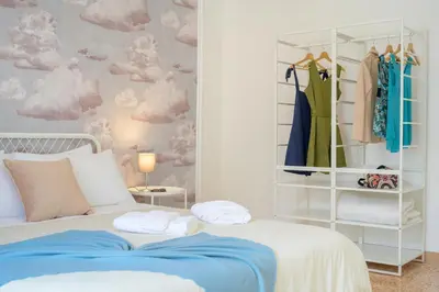 Letto o letti in una camera di Casa Risìu