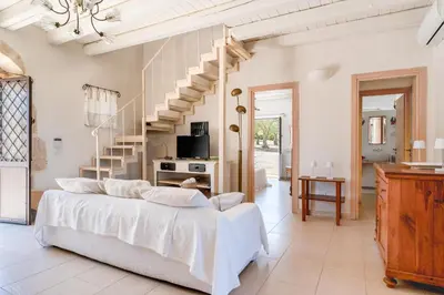 Letto o letti in una camera di Casa Degli Aromi, San Lorenzo, Noto