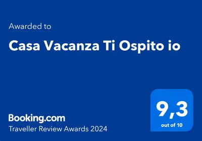 Certificato, attestato, insegna o altro documento esposto da Casa Vacanza Ti Ospito io