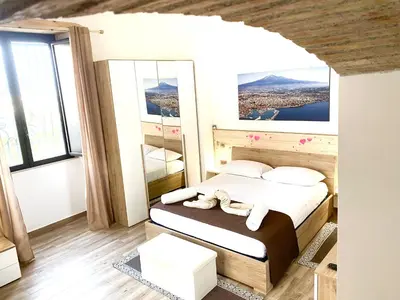 Letto o letti in una camera di Casa Silos