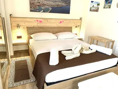 Letto o letti in una camera di Casa Silos