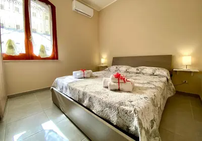 Letto o letti in una camera di Catherine House