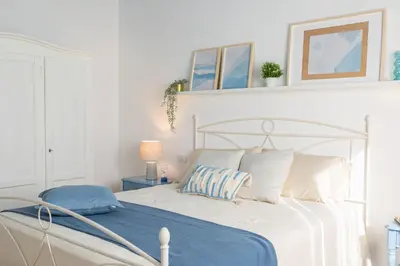 Letto o letti in una camera di Villa MarsaMa, Heated Pool and beach at 150 mt
