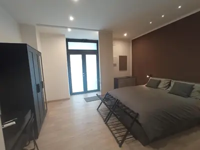 Letto o letti in una camera di La casa di Marci