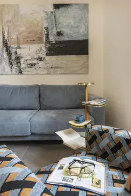 Area soggiorno di Casa Lumia by Ortigia Apartments