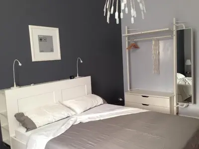 Letto o letti in una camera di Casa Luthi