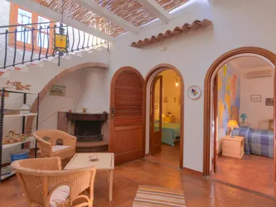 Area soggiorno di Holiday Home Fanusa by Interhome